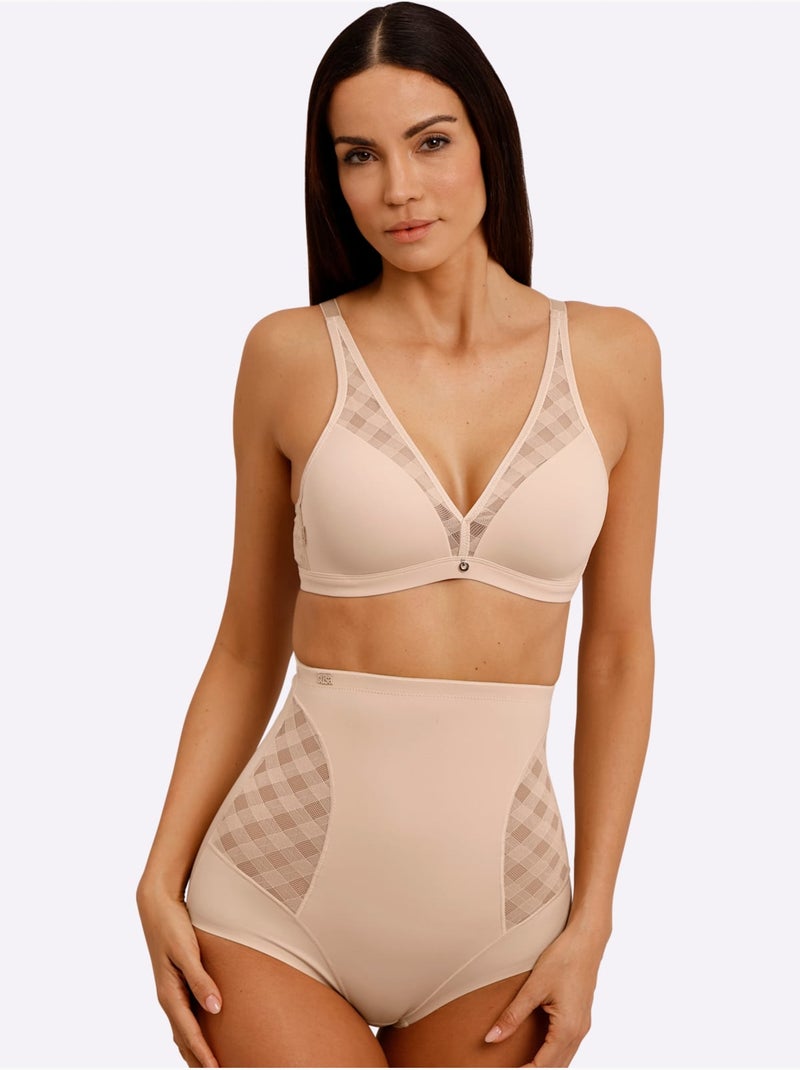 Slip Gainant Taille Haute - Taille Longue - Witt Marron clair - Kiabi