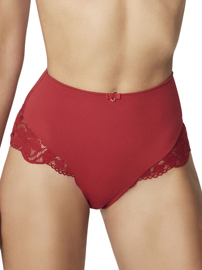 Slip gainant taille haute FEDERICA Rouge - Kiabi