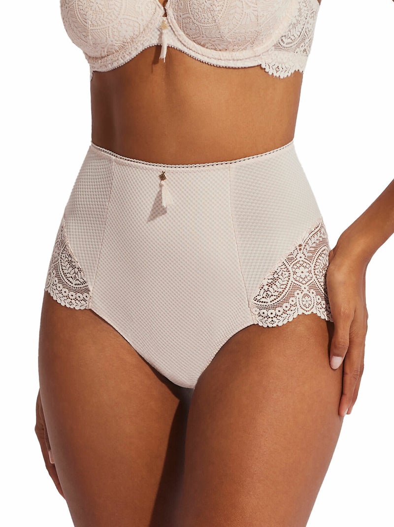 Slip gainant taille haute Matilda Beige - Kiabi