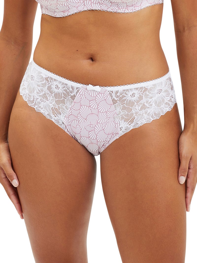 Slip Garance Sans Complexe Blanc Rose - Kiabi