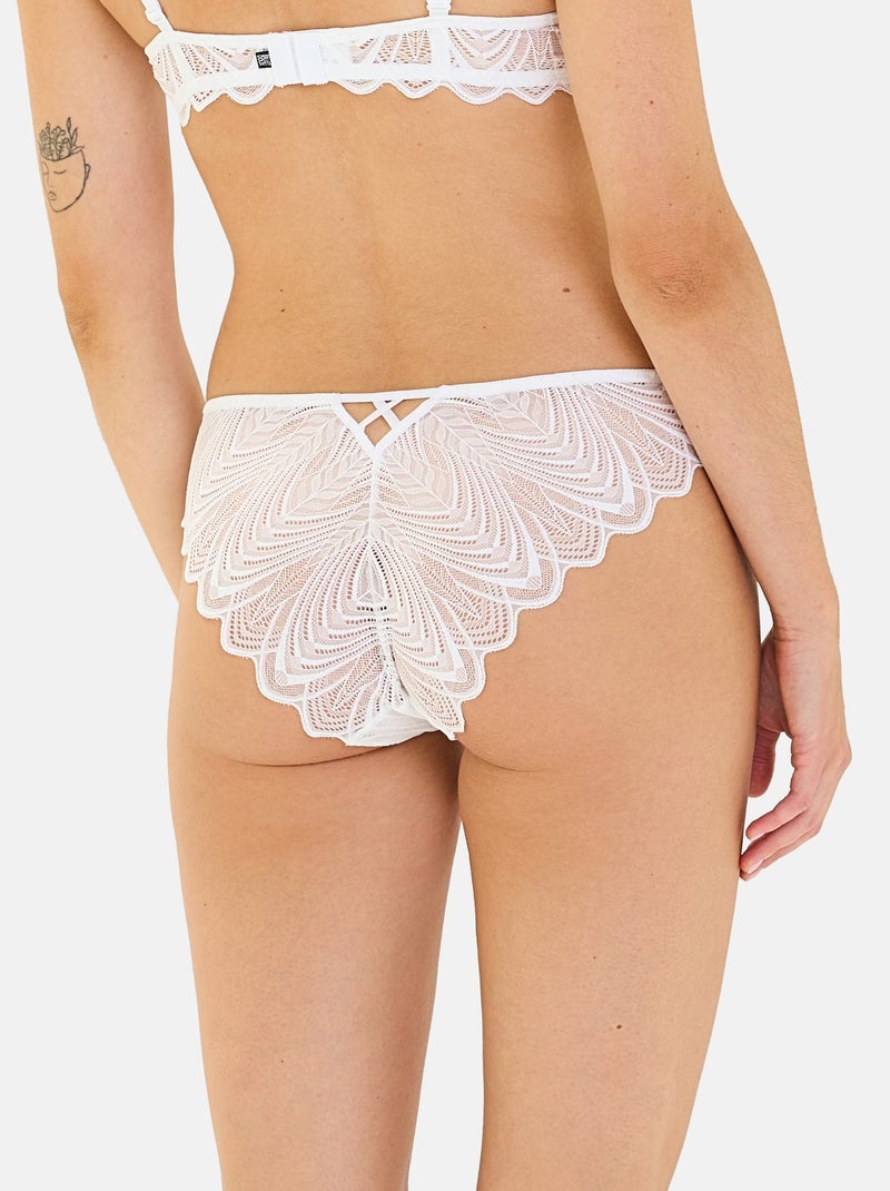 Slip Gracieuse Billet Doux Blanc - Kiabi