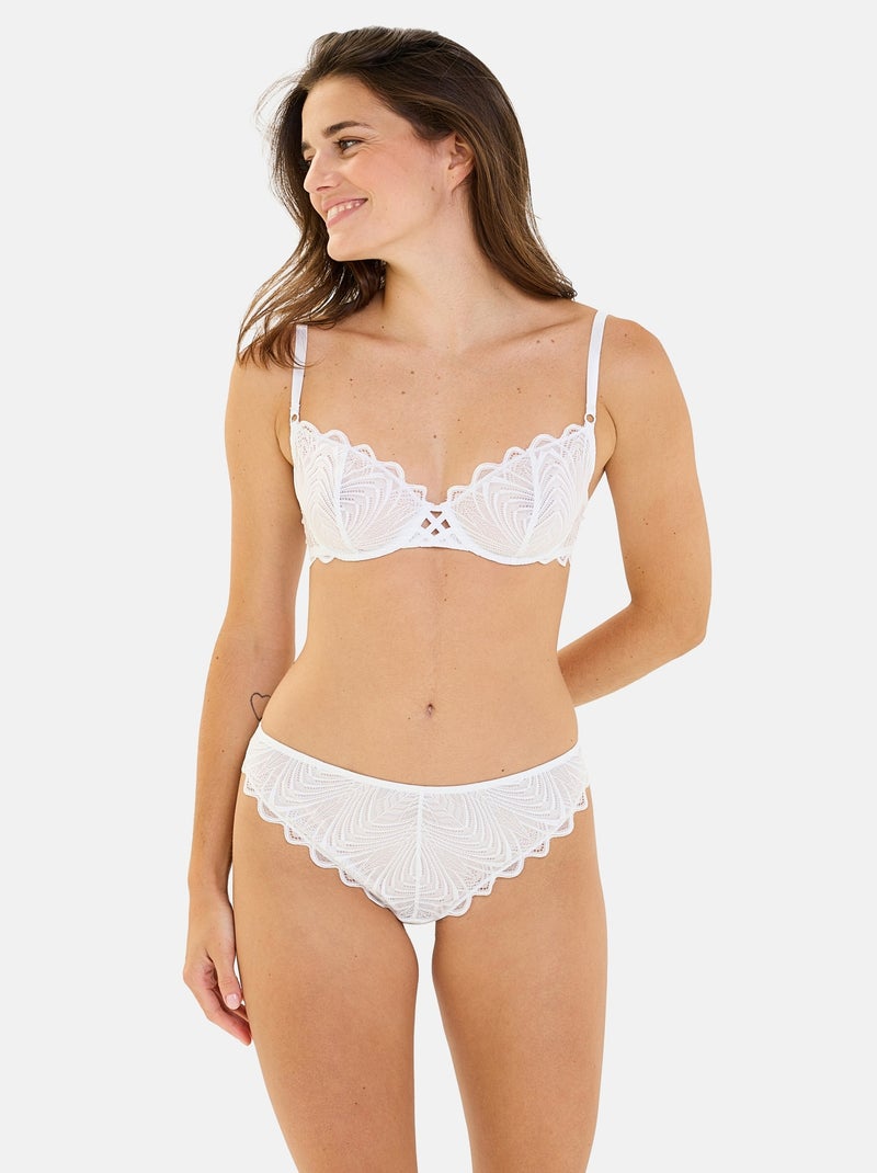 Slip Gracieuse Billet Doux Blanc - Kiabi