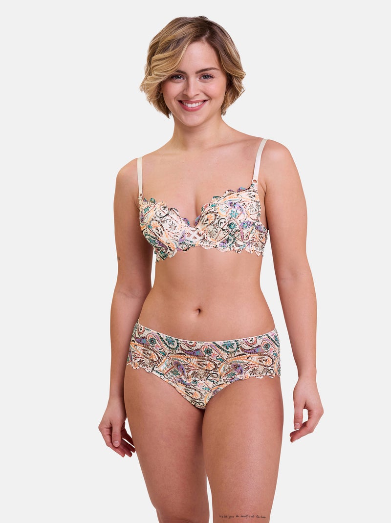 Slip Gracieuse Pop Billet Doux Blanc Noir Bleu - Kiabi