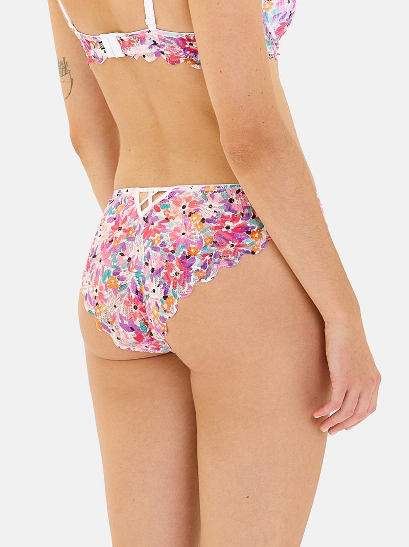 Slip Gracieuse Pop Billet Doux Blanc Rose clair - Kiabi