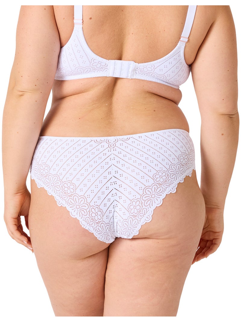 Slip grande taille POETESSE - Brigitte Bardot Lingerie Blanc - Kiabi