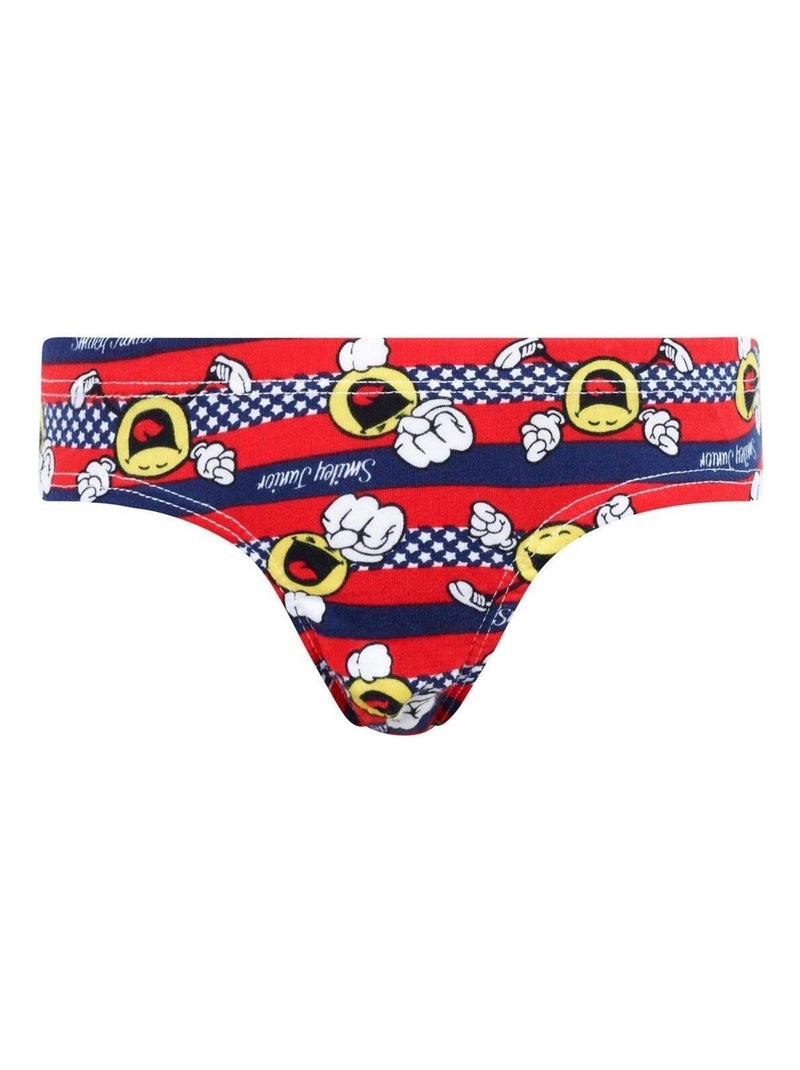 Slip HAPPY COLLEGE (lot de 3) - Pomm'Poire Multicolore - Kiabi