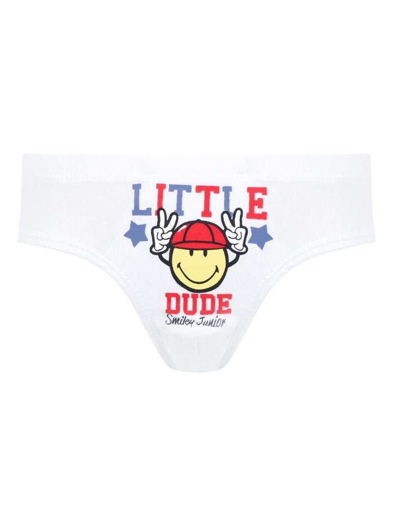 Slip HAPPY COLLEGE (lot de 3) - Pomm'Poire Multicolore - Kiabi
