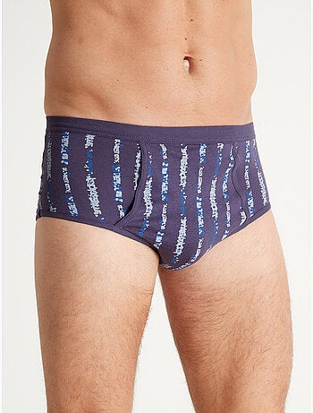 Slip haut ouvert pur coton lot de 4 - DAXON