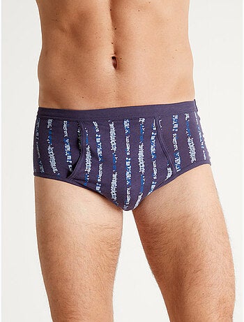 Slip haut ouvert pur coton lot de 4