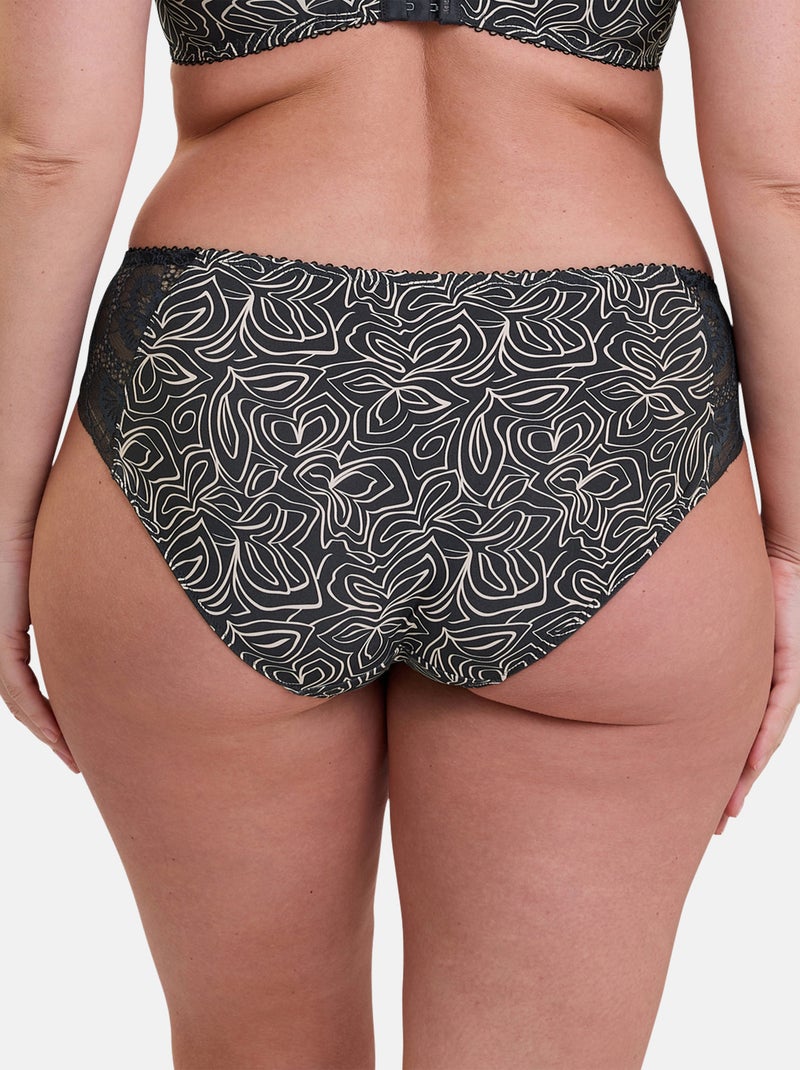 Slip hélène sans complexe lingerie gris anthracite - Kiabi