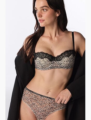 Slip hipster cheeky à imprimé léopard penti