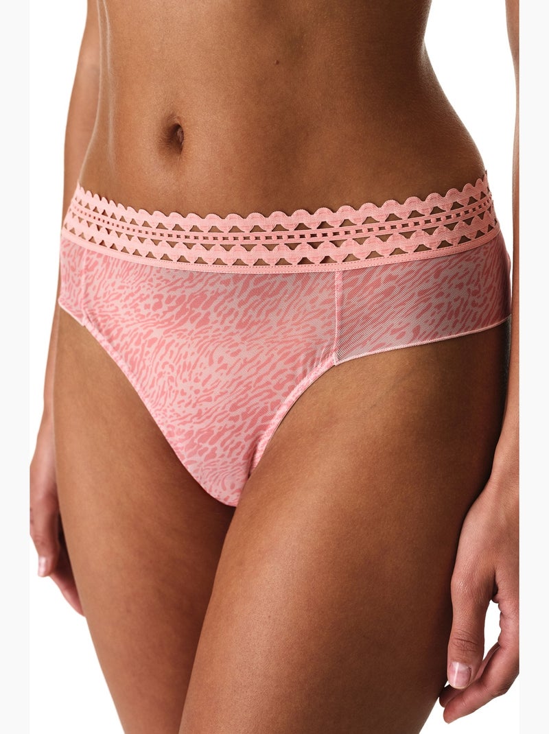 Slip hipster cheeky à imprimé léopard penti Rose - Kiabi