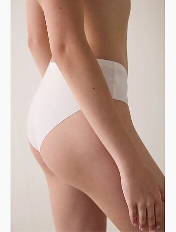 Slip hipster côtelé taille basse invisible penti