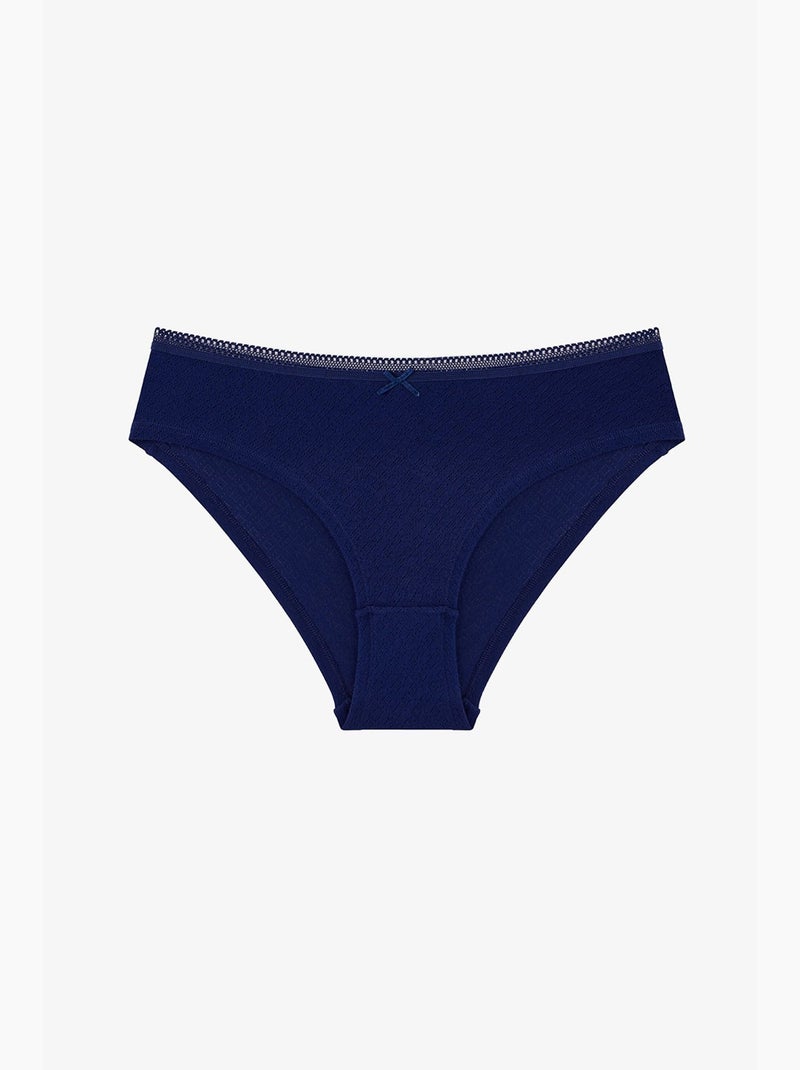 Slip hipster elegance pointel penti Bleu Rouge Gris - Kiabi