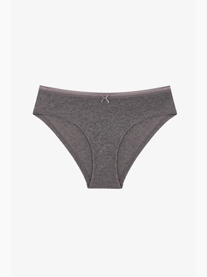 Slip hipster elegance pointel penti Bleu Rouge Gris - Kiabi