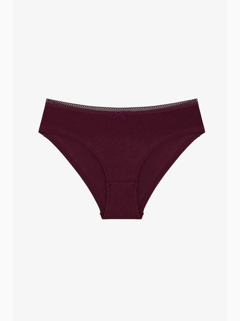 Slip hipster elegance pointel penti Bleu Rouge Gris - Kiabi