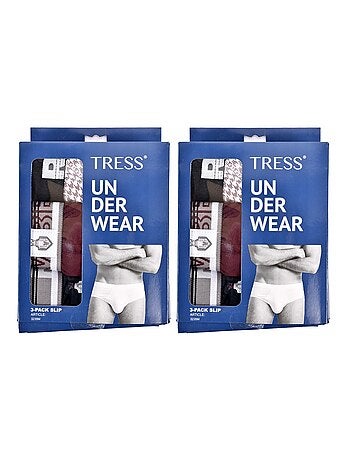 Slip Homme TRESS COTON - Pack de 6