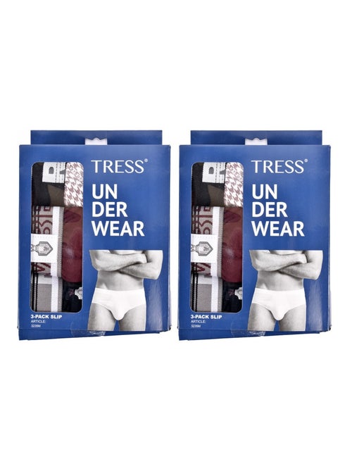 Slip Homme TRESS COTON - Pack de 6 - Kiabi