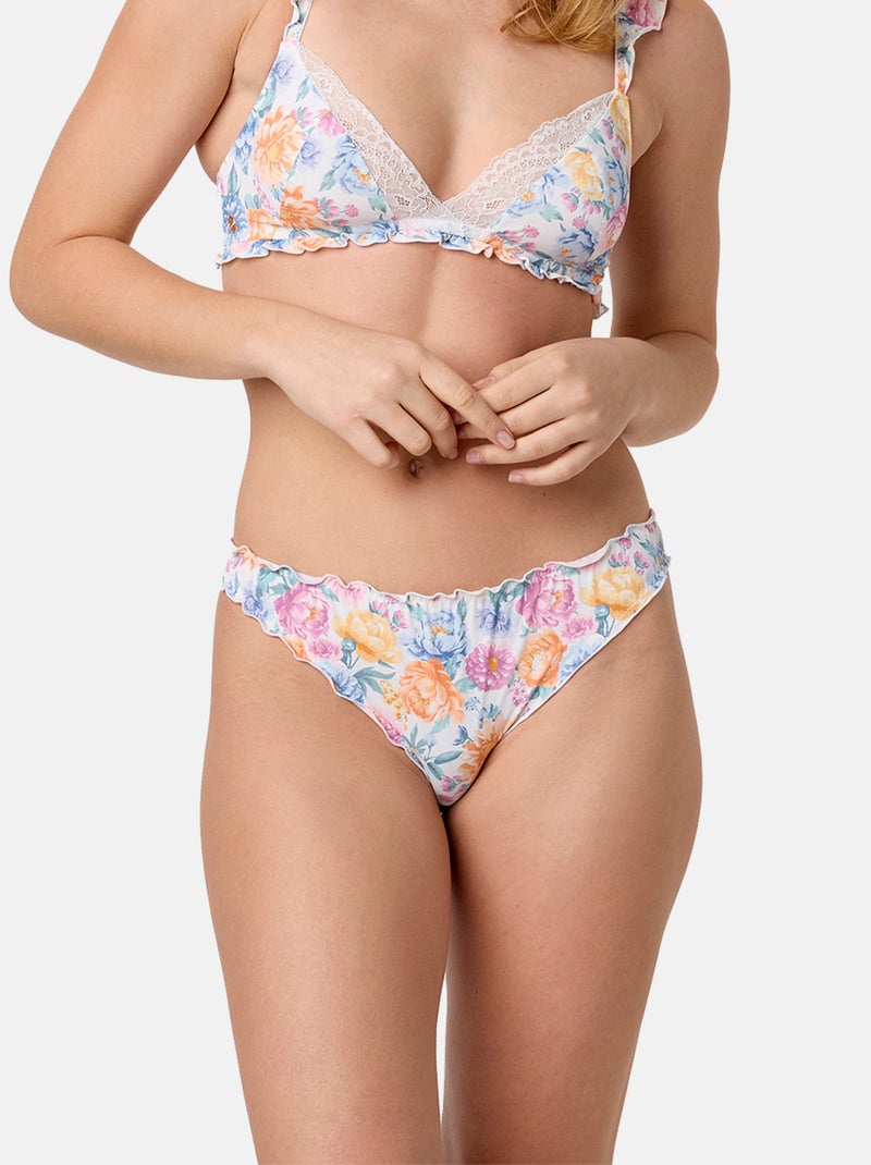 Slip JARDIN - Brigitte Bardot Lingerie Blanc - Kiabi