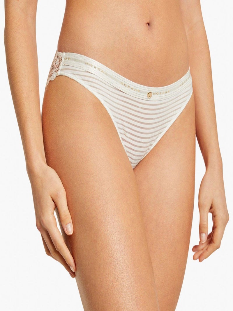 Slip LILY - Morgan Lingerie Blanc - Kiabi
