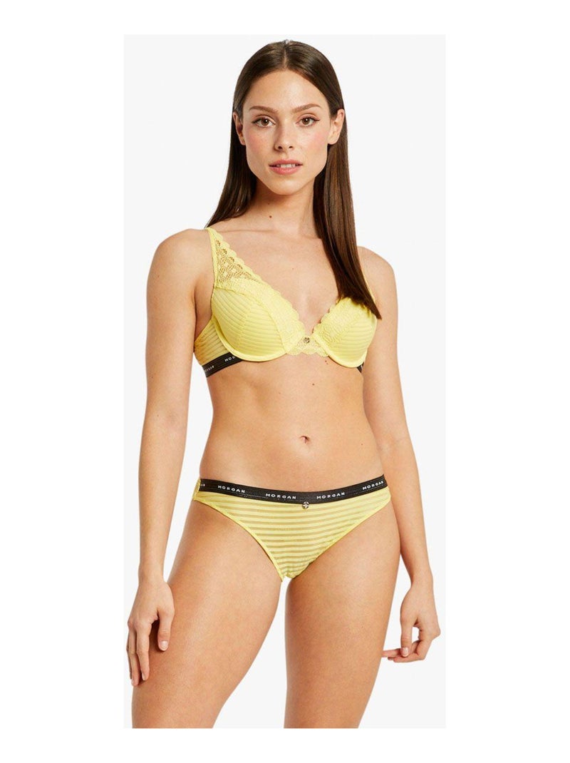 Slip LILY - Morgan Lingerie Jaune - Kiabi