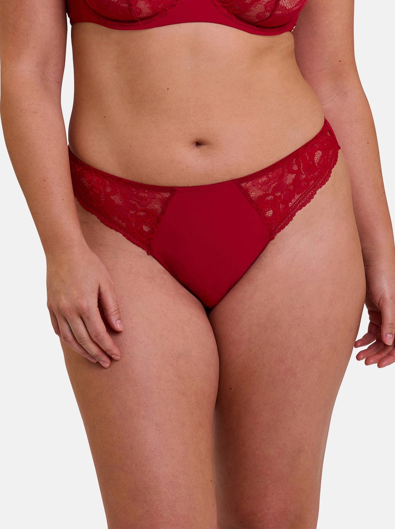 Slip Lily Sans Complexe Rouge grenat - Kiabi