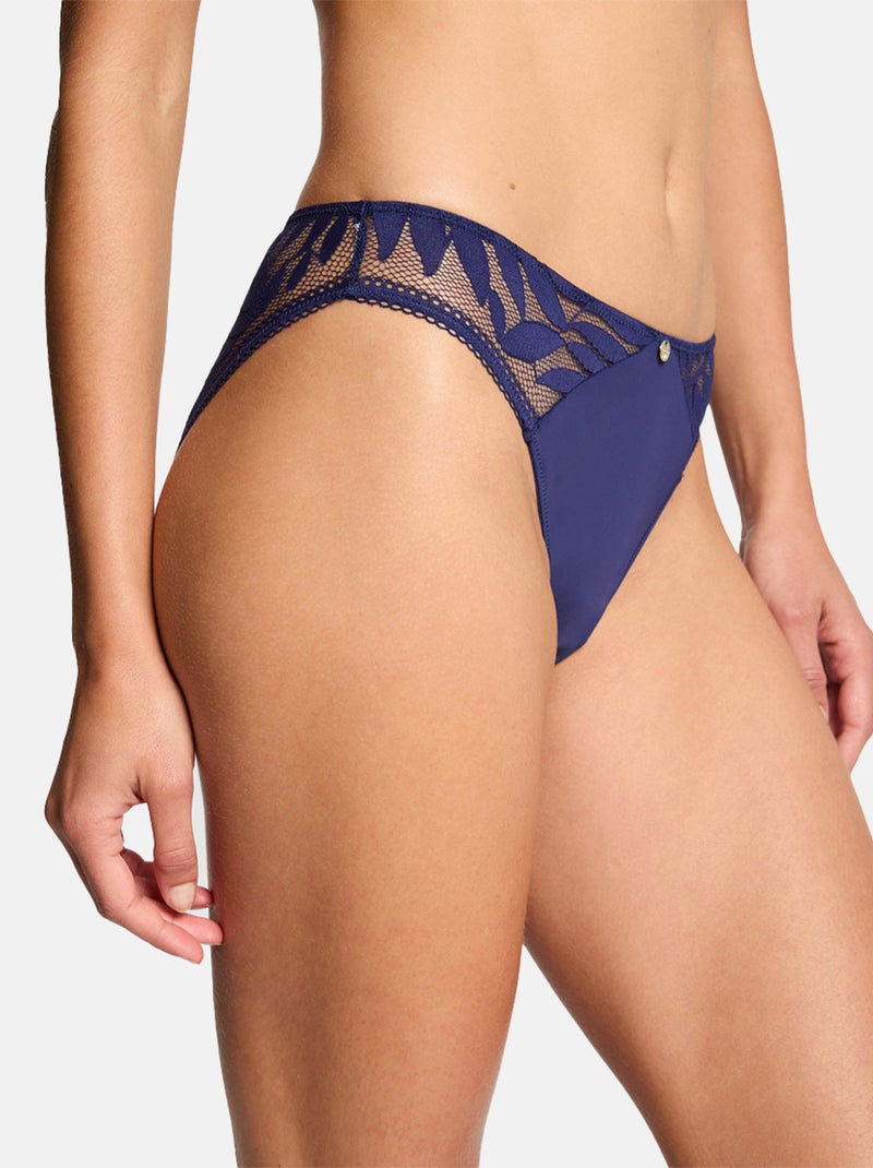 Slip LINA - Morgan Lingerie Bleu - Kiabi