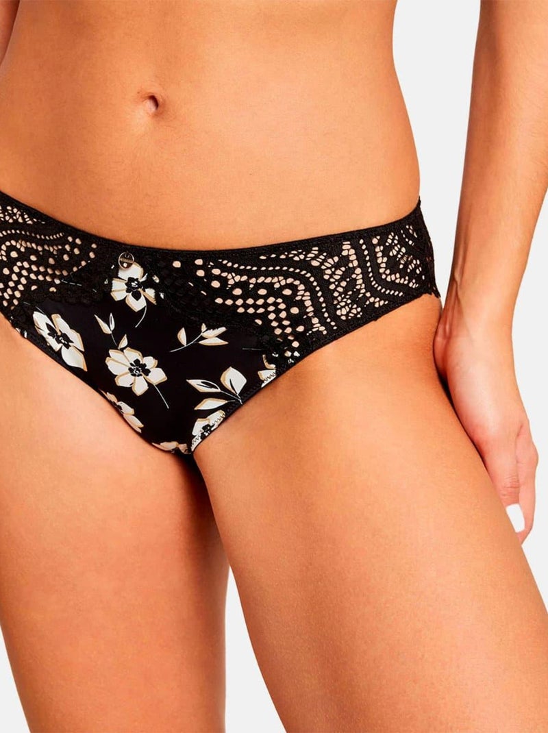Slip LINN - Morgan Noir Blanc - Kiabi