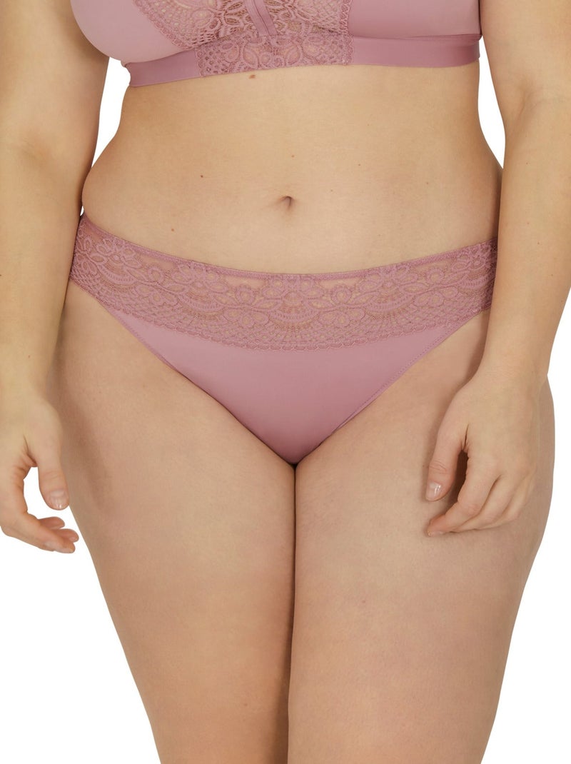Slip L'IRRÉSISTIBLE Mauve lilas - Kiabi