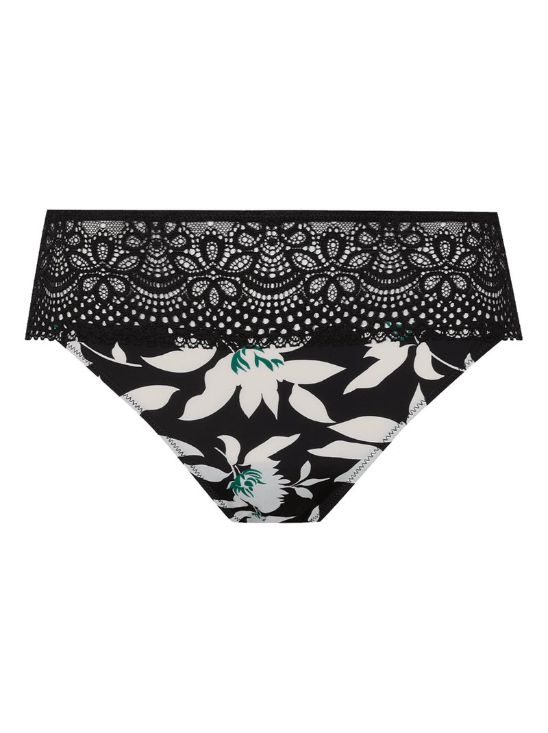 Slip L'IRRÉSISTIBLE Noir Vert Blanc - Kiabi
