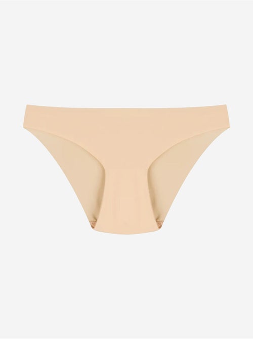 Slip lisse sans couture taille mi-haute à découpe laser penti - Kiabi Slip lisse sans couture taille mi-haute à découpe laser penti - Kiabi