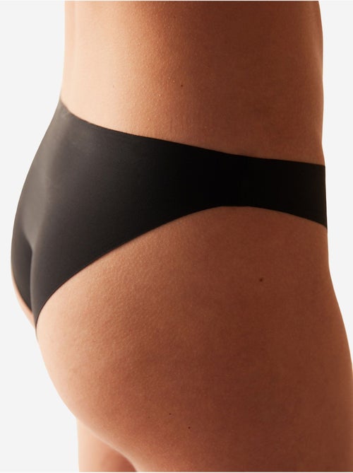 Slip lisse sans couture taille mi-haute à découpe laser penti - Kiabi