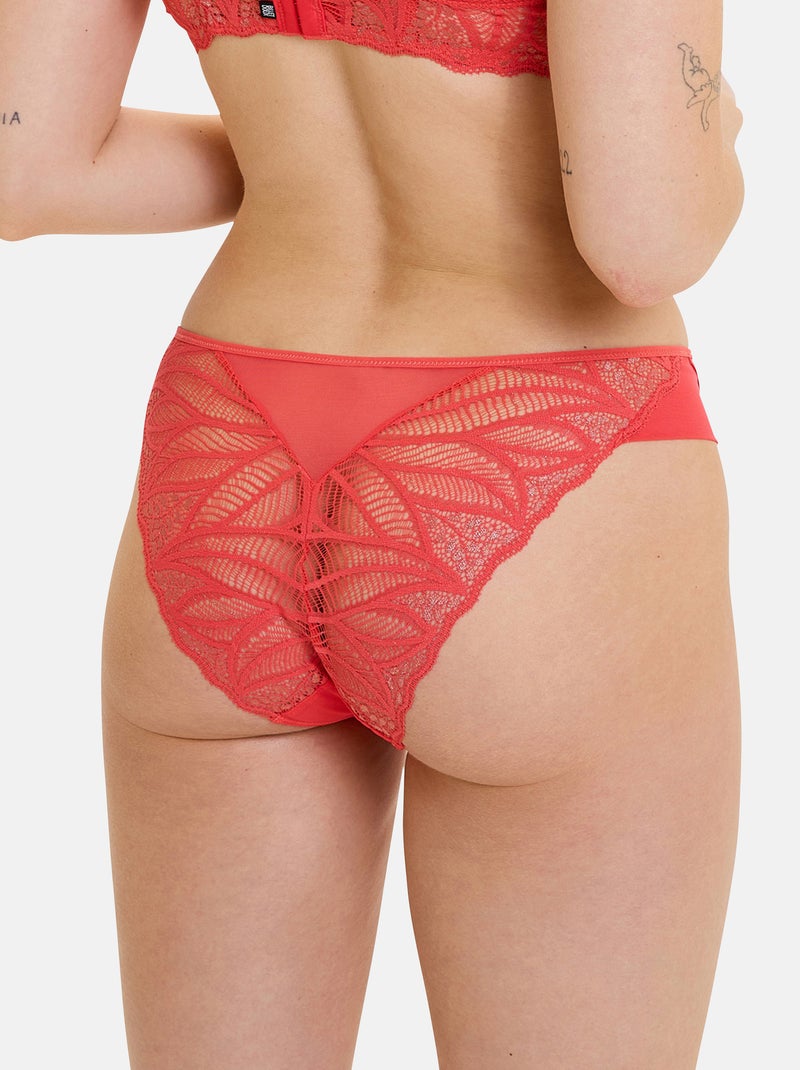 Slip Lou Billet Doux Rouge - Kiabi