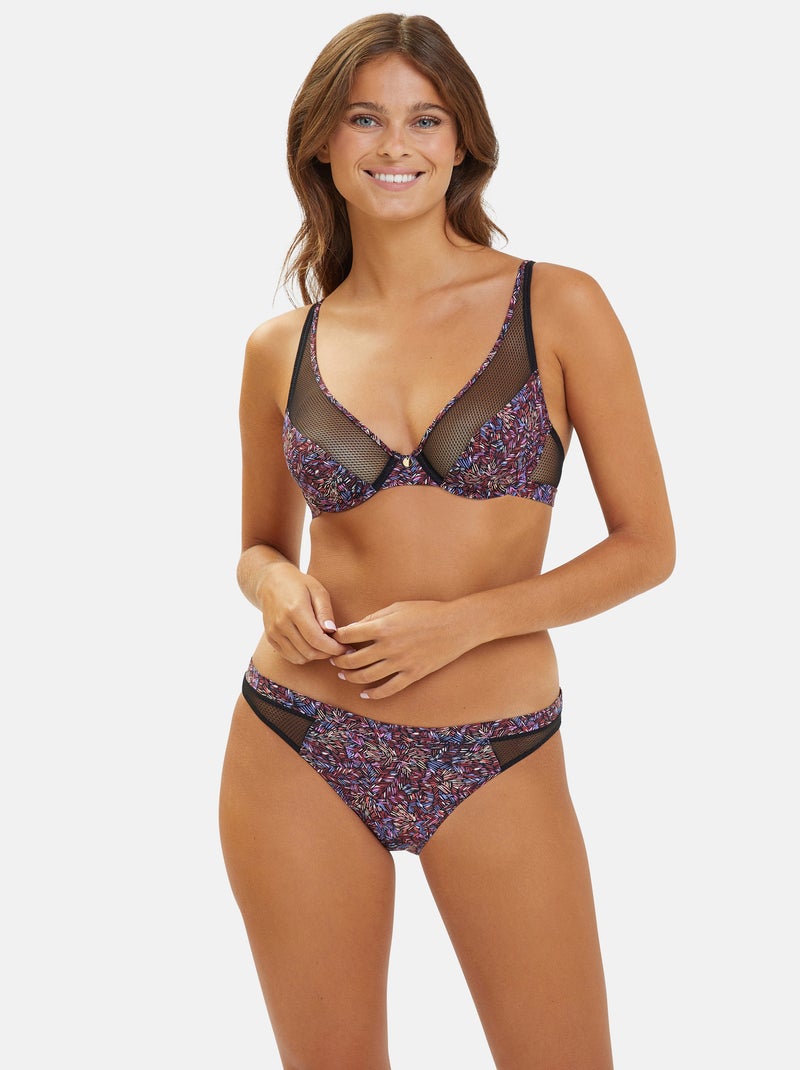 Slip Merveilleuse Pop Billet Doux Noir Rouge - Kiabi