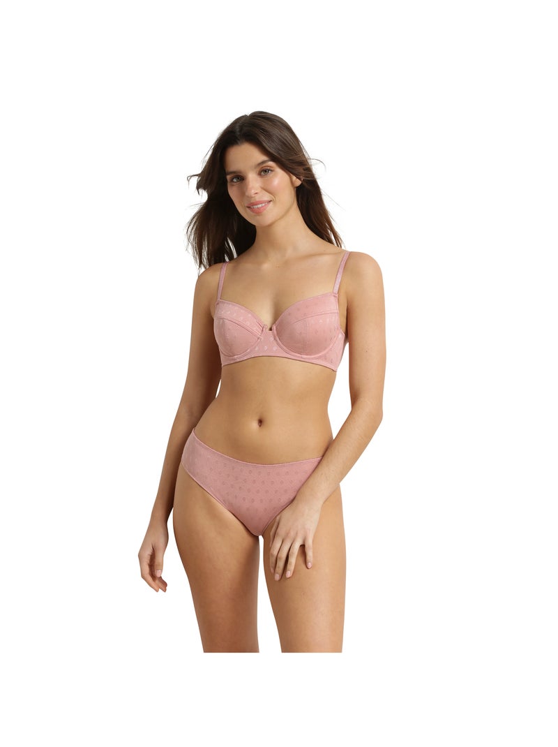 Slip microfibre Cosy Time Rose clair - Kiabi