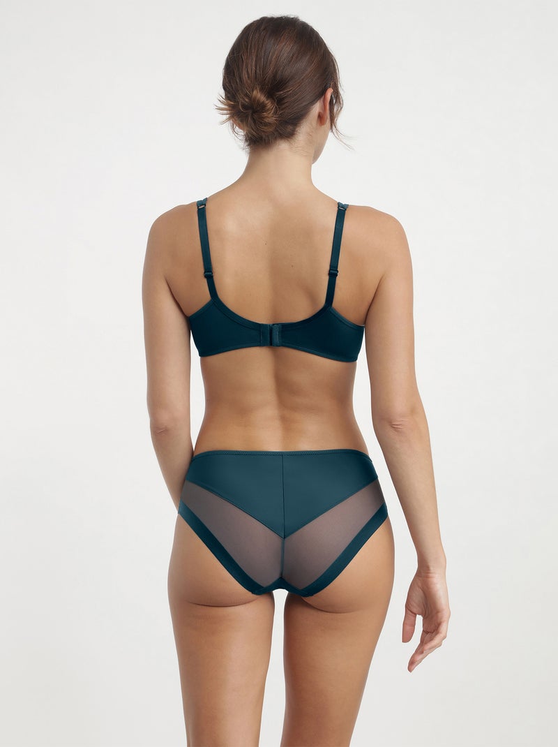 Slip Microfibre Generous Bleu canard - Kiabi