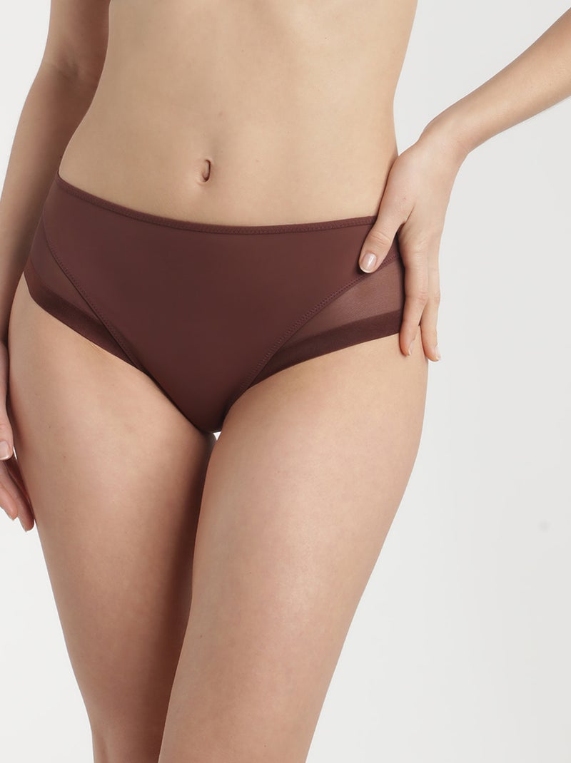 Slip Microfibre Generous Marron - Kiabi
