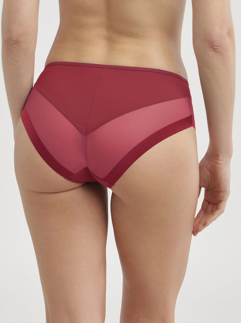 Slip Microfibre Generous Rouge bordeaux - Kiabi