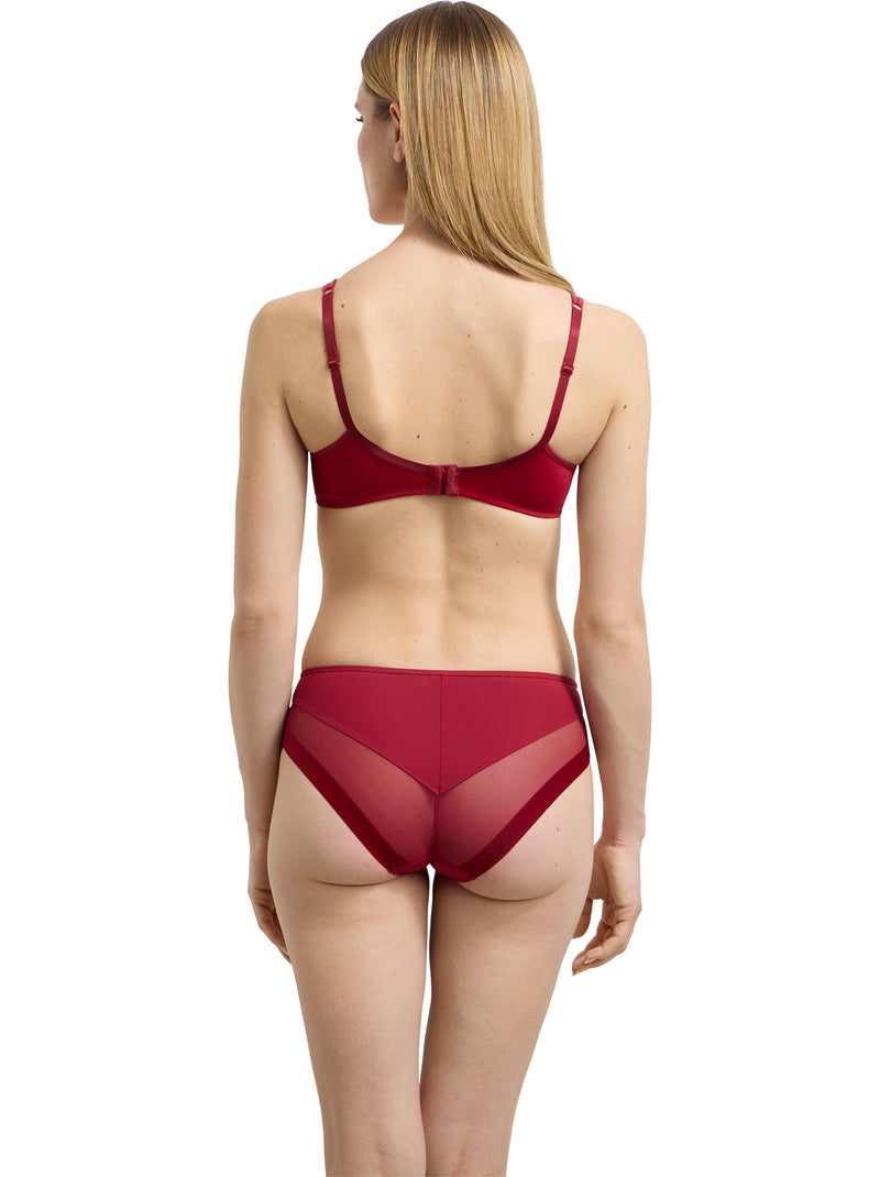 Slip Microfibre Generous Rouge vermillon - Kiabi
