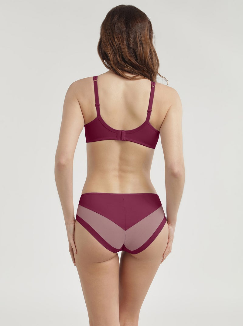 Slip Microfibre Generous Violet aubergine - Kiabi