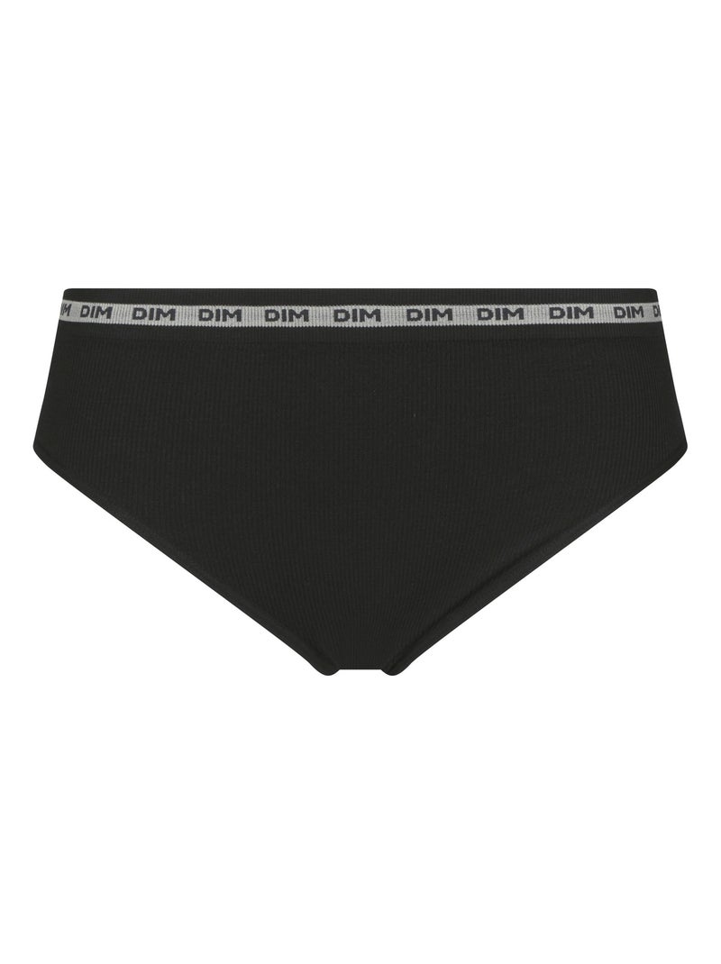 Slip microfibre sans couture Icons Seamless Noir - Kiabi