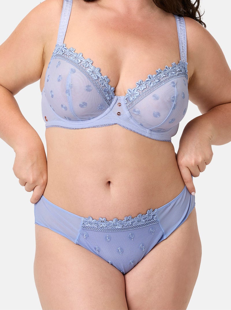 Slip MYOSOTIS - Brigitte Bardot Lingerie Bleu - Kiabi