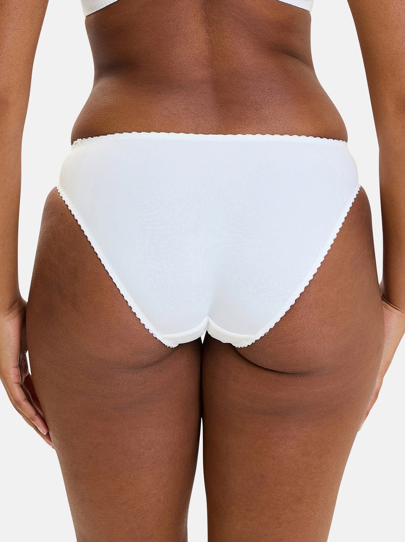 Slip narcisse sans complexe lingerie Ivoire - Kiabi