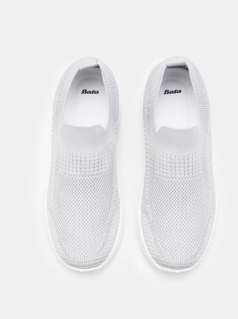 Slip on confortables  BATA Argent - Kiabi