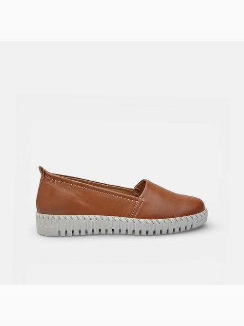Slip-on en cuir Bata - Kiabi