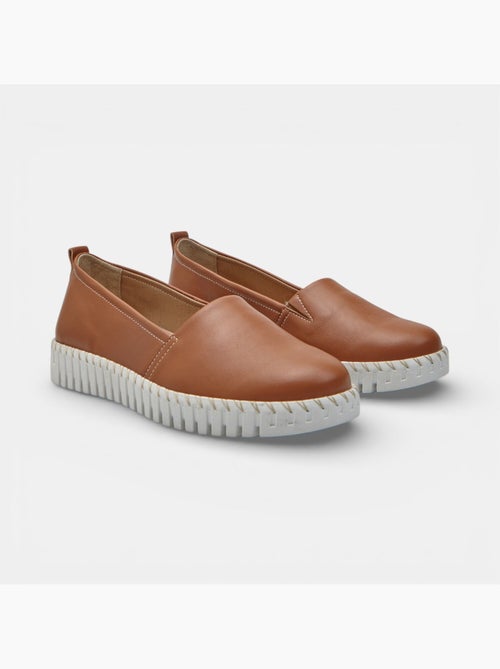 Slip-on en cuir Bata - Kiabi