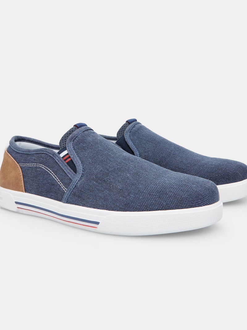 Slip on en toile BATA Bleu - Kiabi