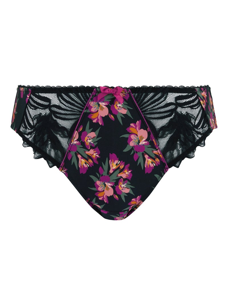 Slip oriane sans complexe lingerie Noir Rose foncé - Kiabi