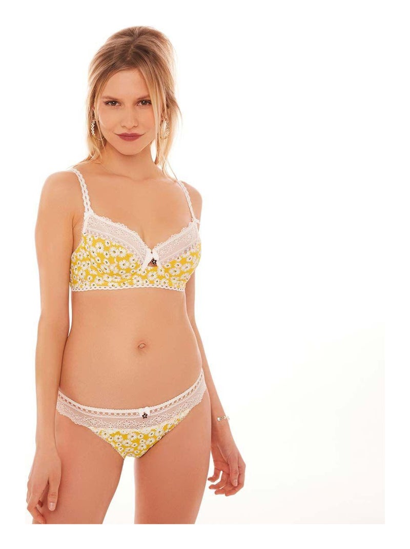 Slip PARISIENNE - Brigitte Bardot Lingerie Jaune - Kiabi