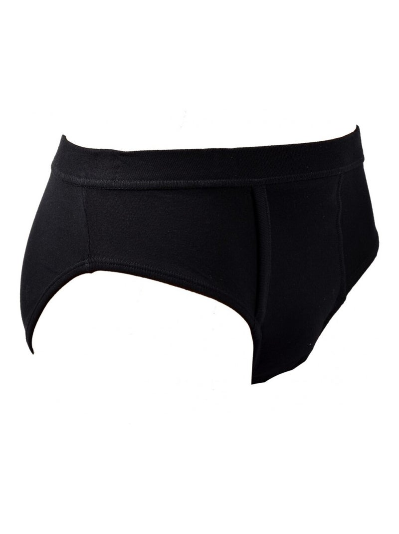 Slip Poche Homme TWINDAY Confort COTON BIO Noir - Kiabi